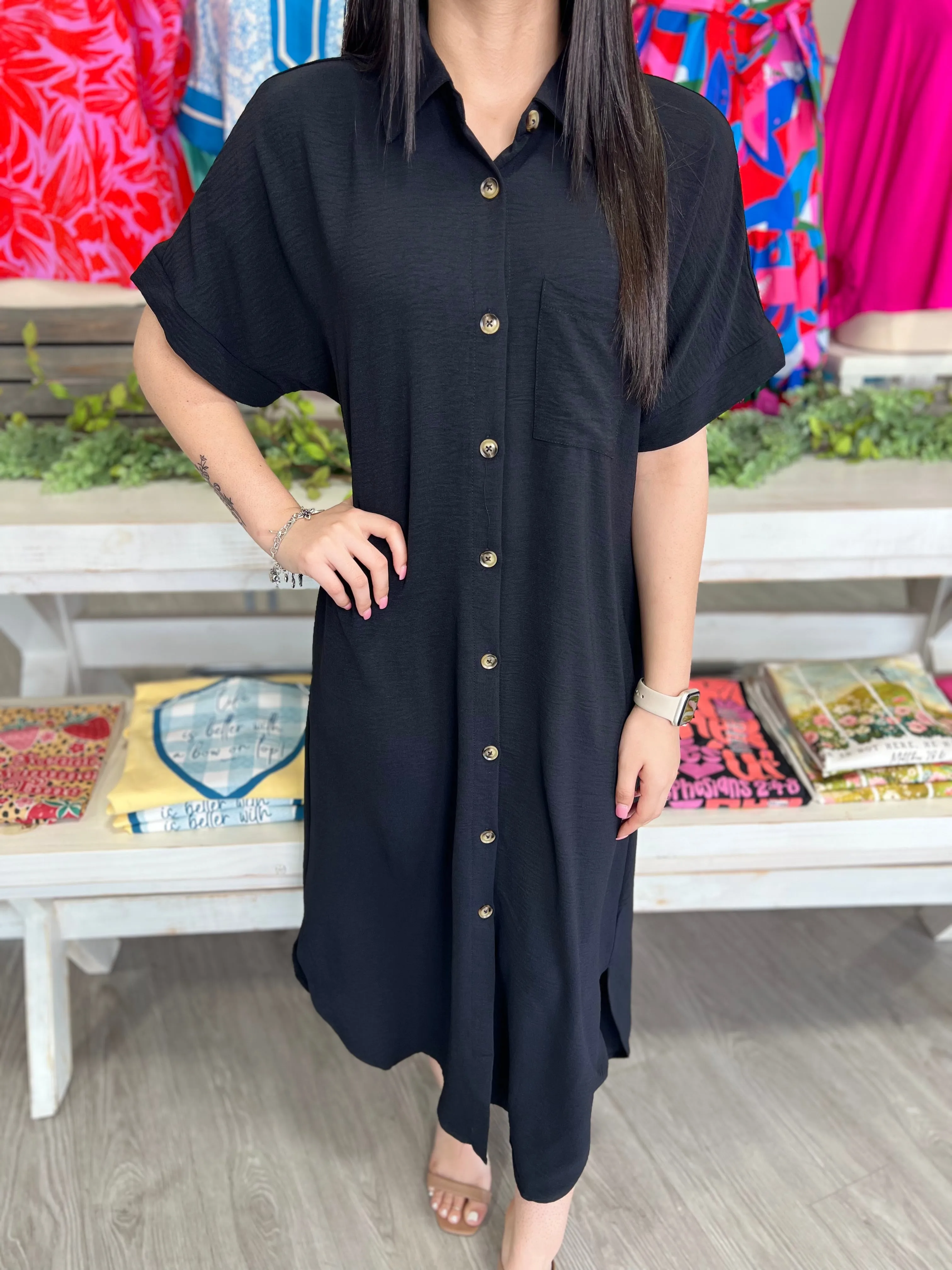 ANNA BLACK DRESS