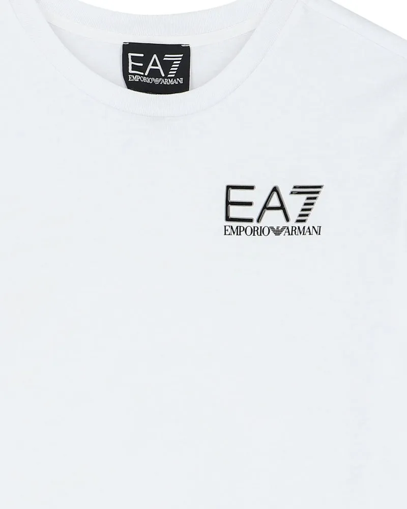 Boys White Cotton T-Shirt