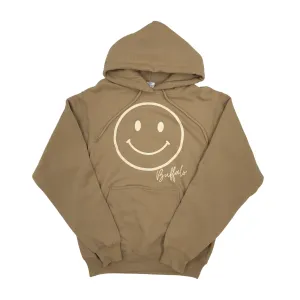 Buffalo Smiley Face Sand Hoodie