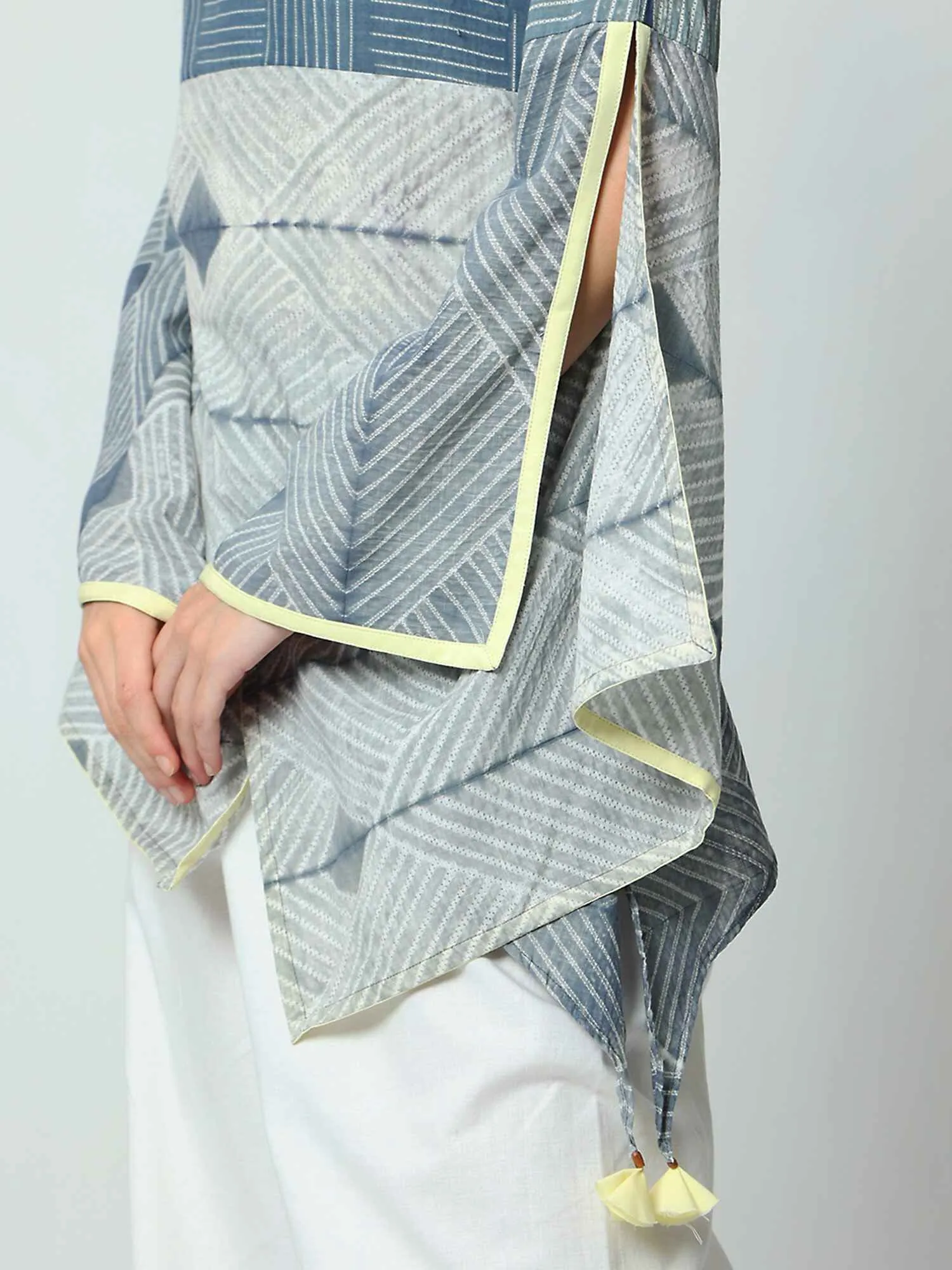 Butterfly Sleeve Top With Slits