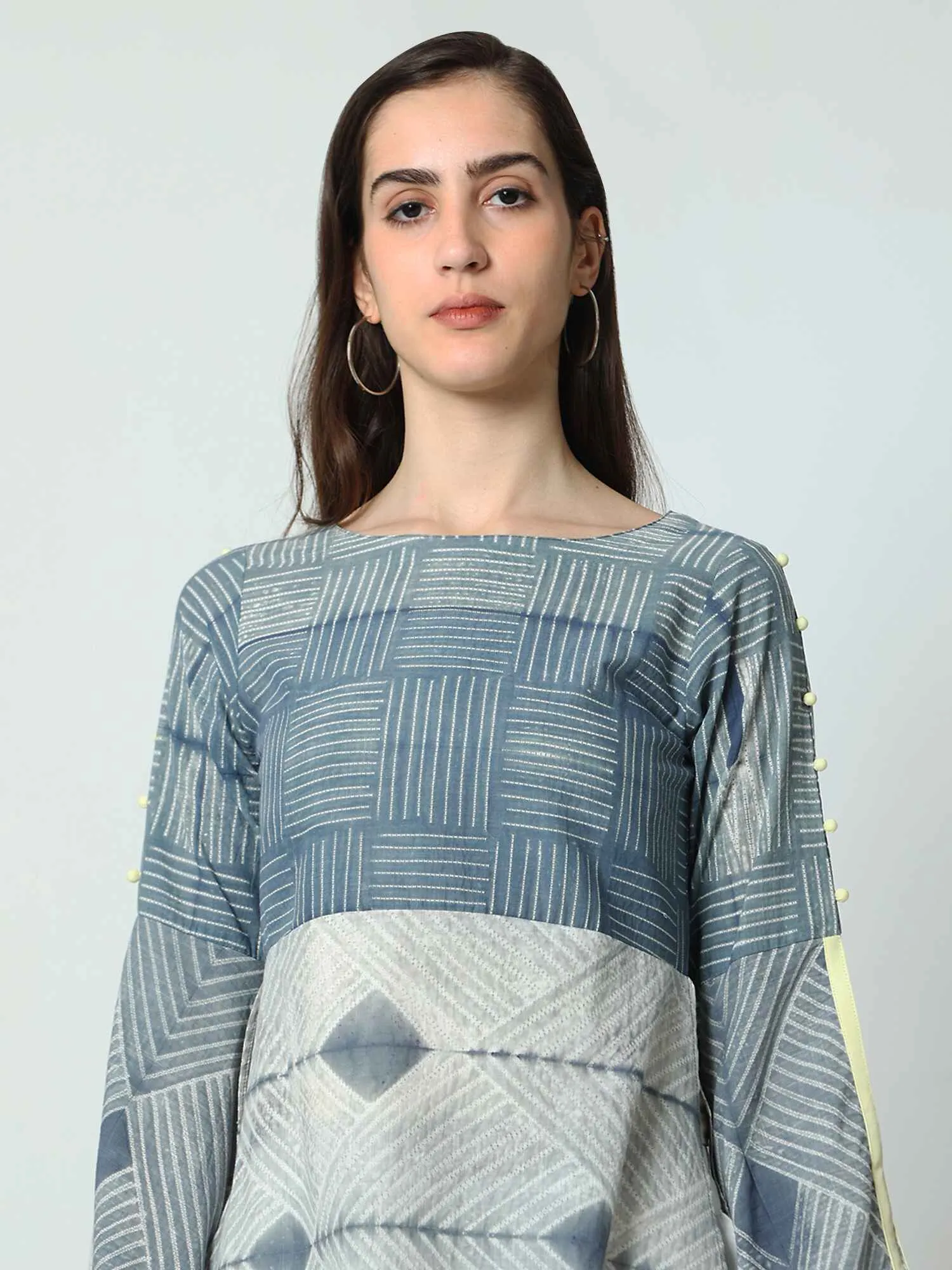 Butterfly Sleeve Top With Slits