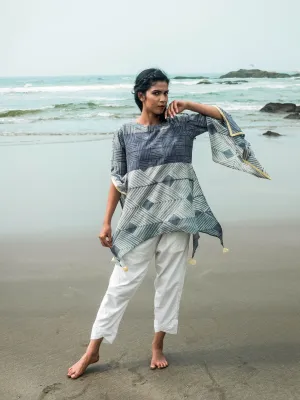 Butterfly Sleeve Top With Slits
