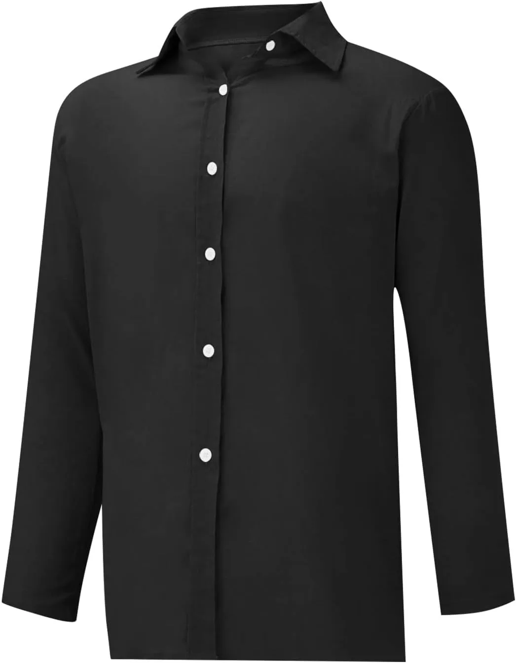 Button Down Shirts for Women Cotton Linen Long Sleeve Trendy Blouses Loose Fit Work Tops Comfy Vacation Beach Clothes