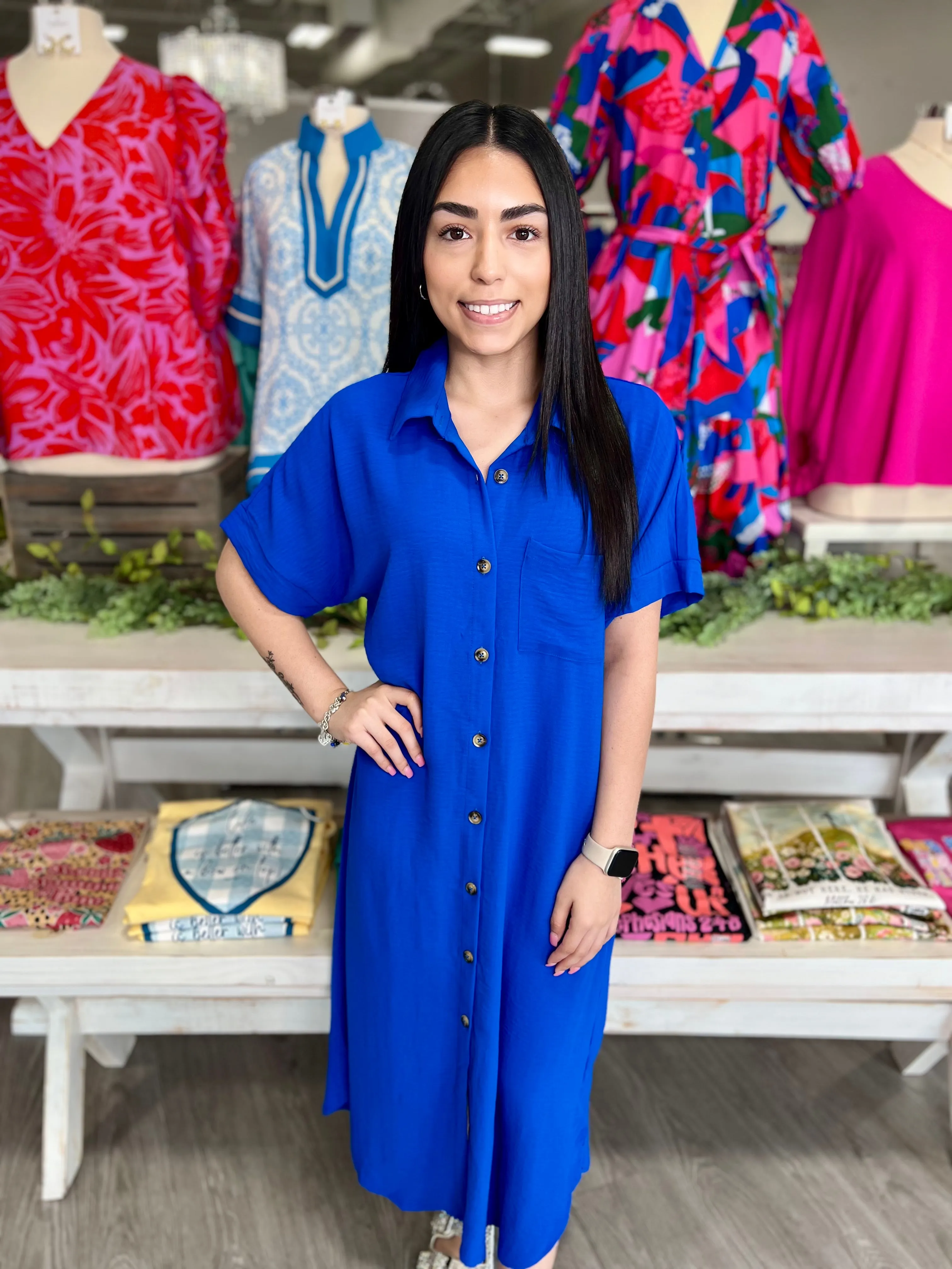 CASEY ROYAL BLUE DRESS