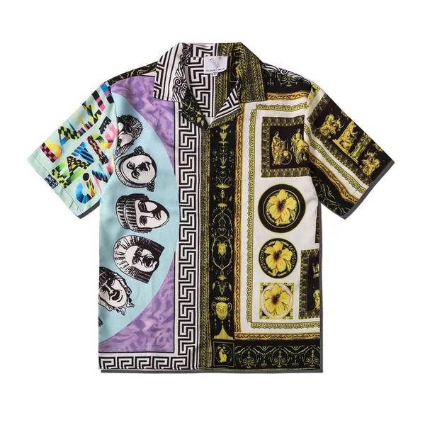 Casual Printed Modern Art Decoration Cotton Shirts