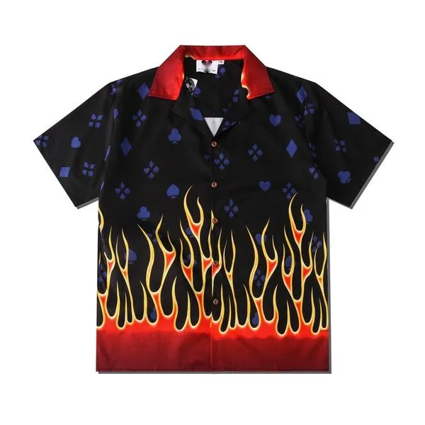 Casual Printed Modern Art Decoration Cotton Shirts