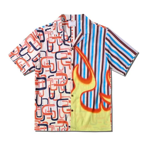 Casual Printed Modern Art Decoration Cotton Shirts