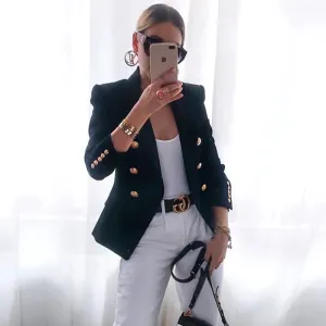 Charlotte Cotton Pique Timeless Blazer
