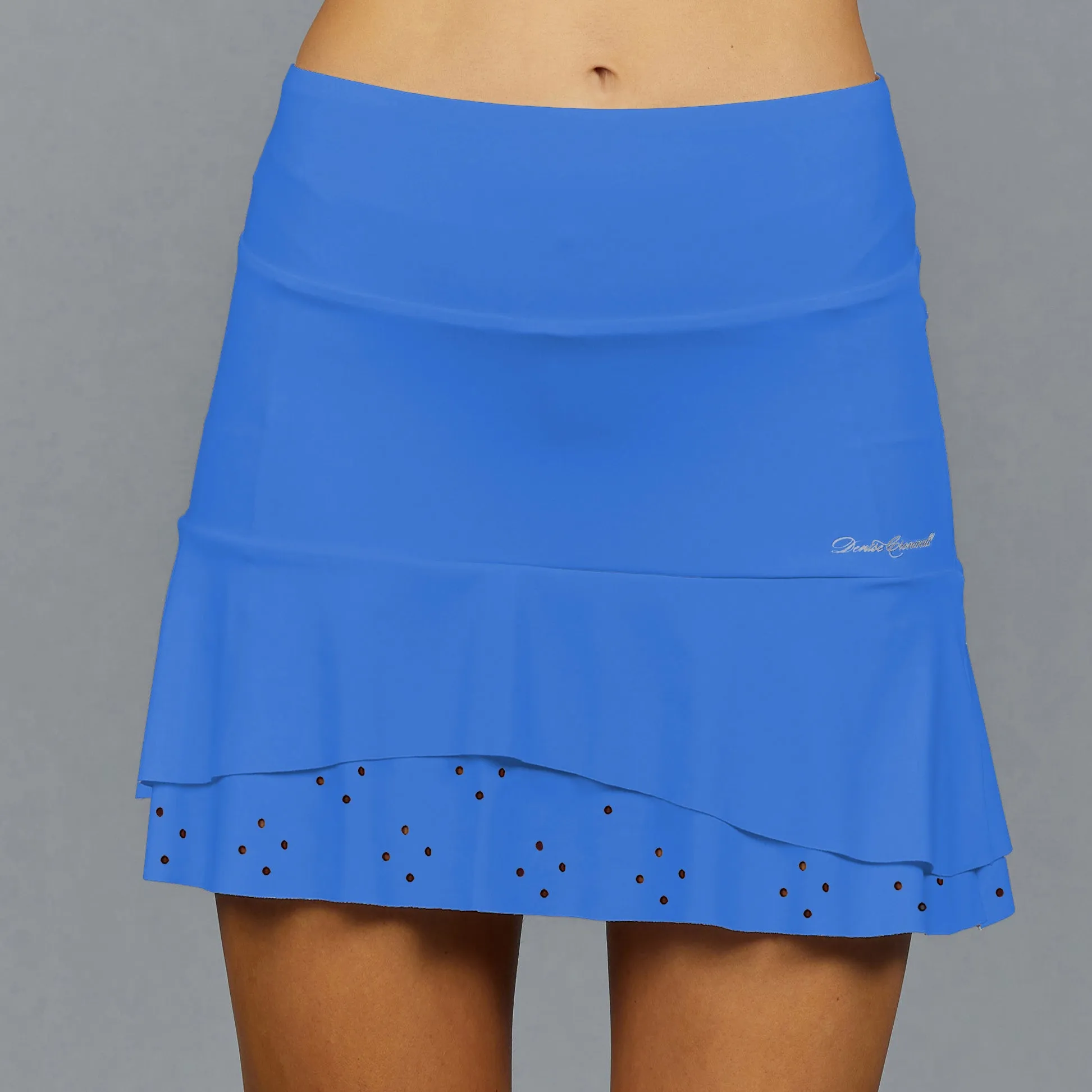 Classic Eyelet Mid Skort (bright blue)