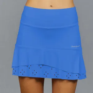 Classic Eyelet Mid Skort (bright blue)