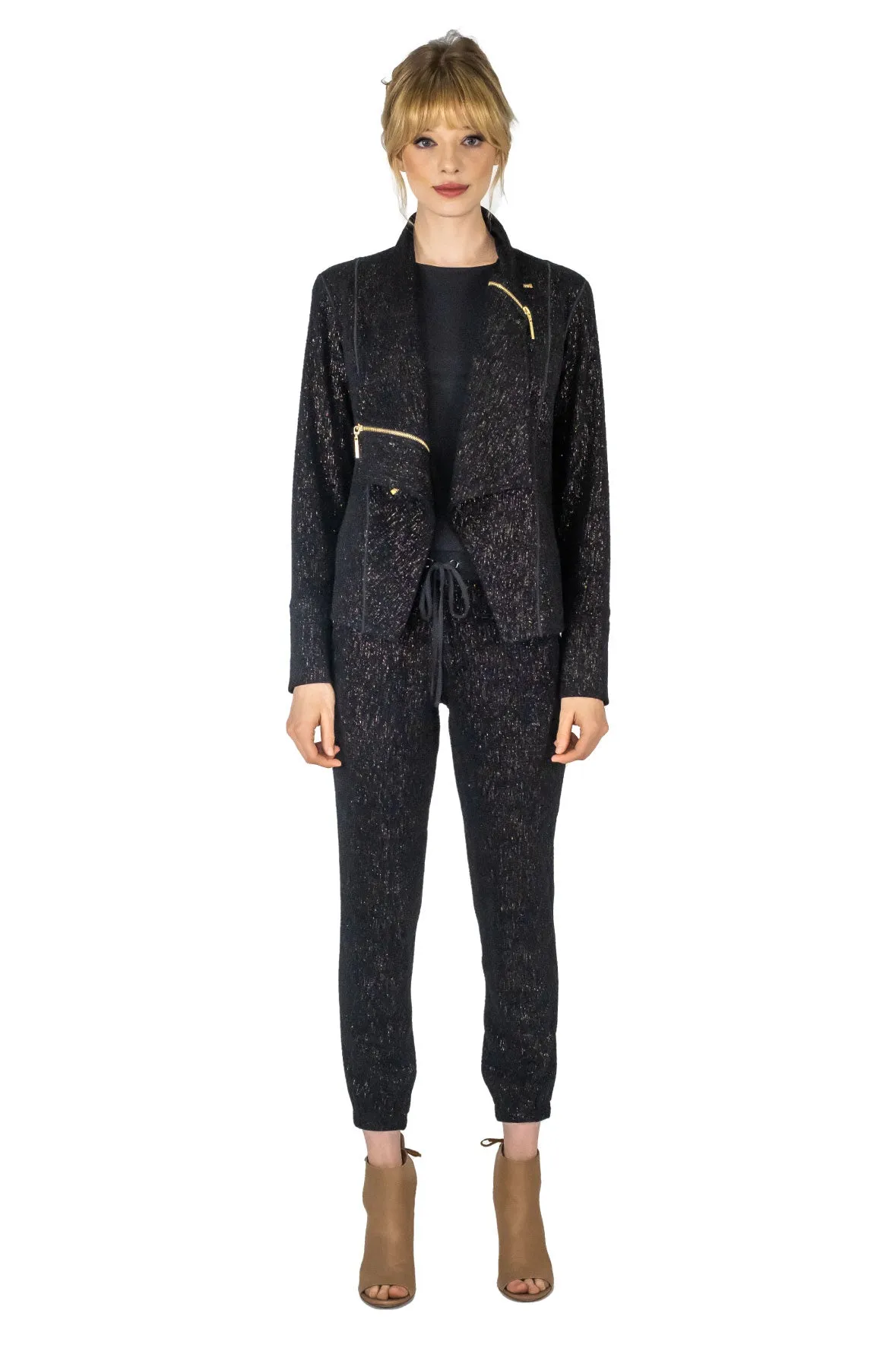 Collars with Zippers Short Jacket