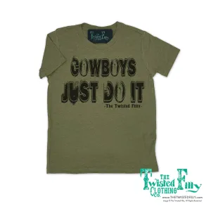Cowboys Just Do It - S/S Mens Crew Neck Adult Tee - Assorted Colors