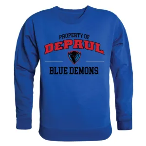DePaul University Blue Demons Property Crewneck Pullover Sweatshirt Sweater Royal