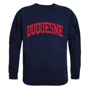 Duquesne University Dukes Arch Crewneck Pullover Sweatshirt Sweater Navy