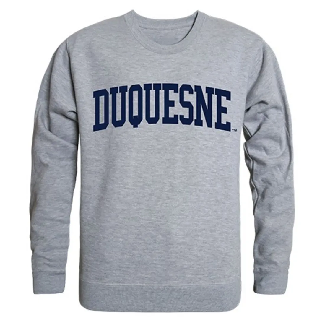 Duquesne University Game Day Crewneck Pullover Sweatshirt Sweater Heather Grey