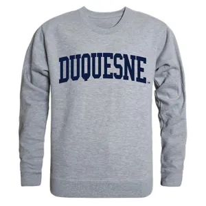 Duquesne University Game Day Crewneck Pullover Sweatshirt Sweater Heather Grey