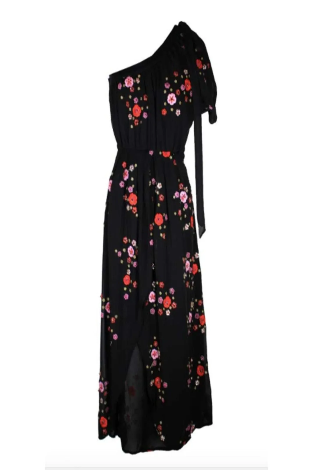 Embellished silk georgette dress