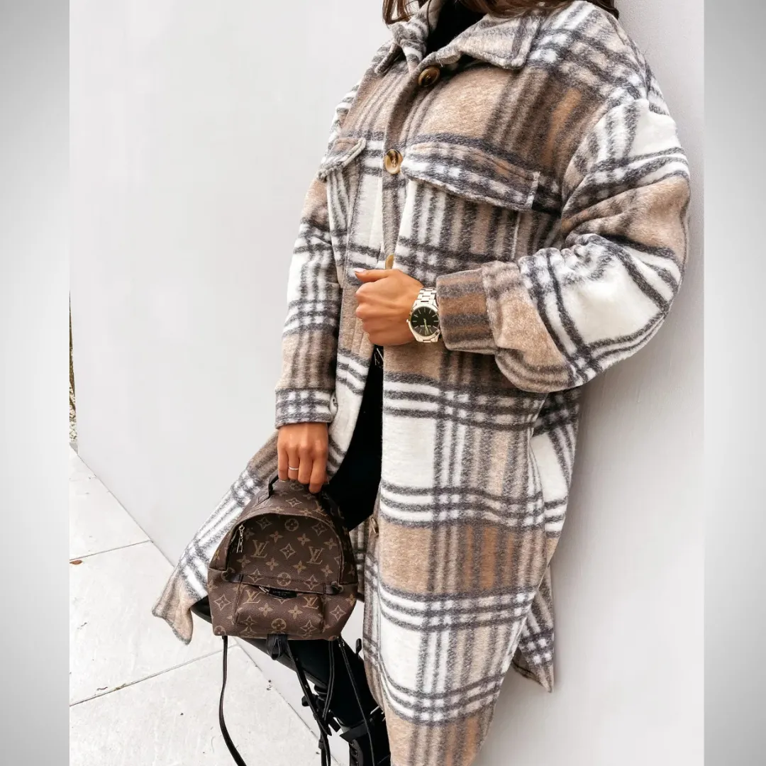 Emily cozy and chic check jacket