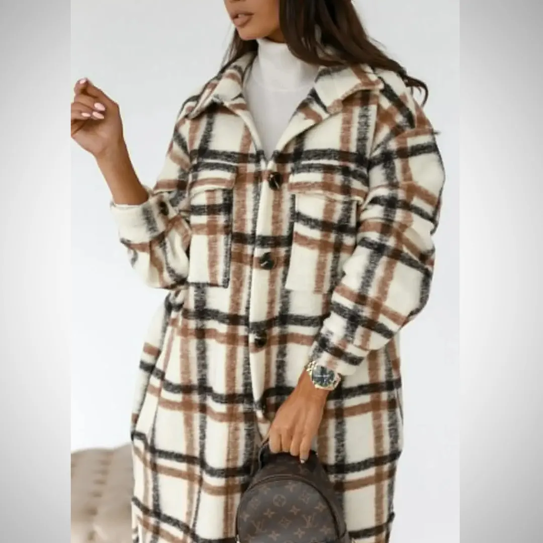 Emily cozy and chic check jacket