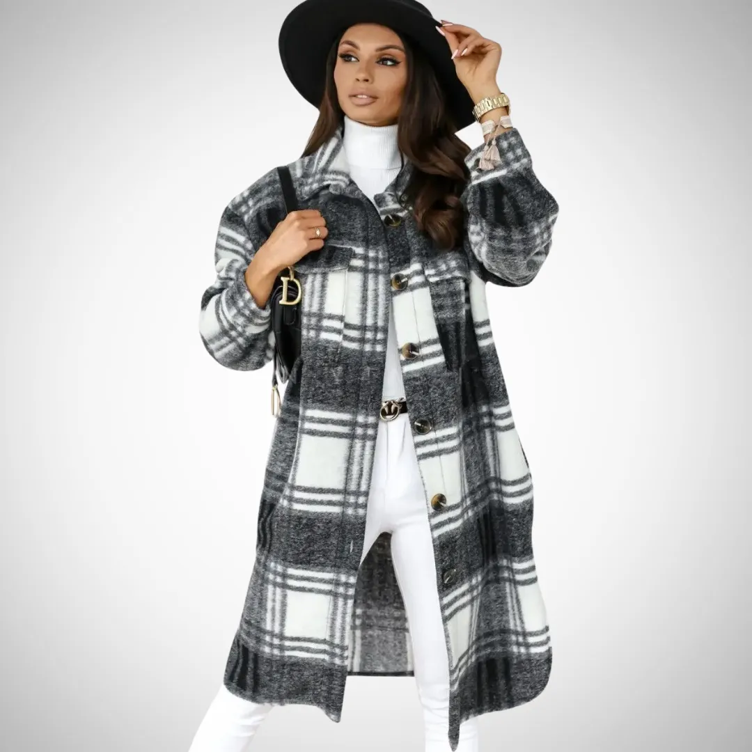 Emily cozy and chic check jacket