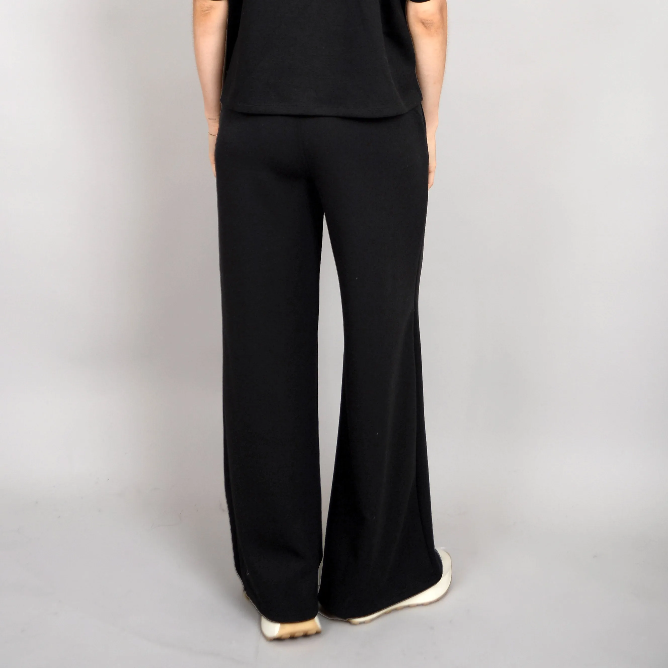 ERIKA KNIT DRAWSTRING PANT -  BLACK