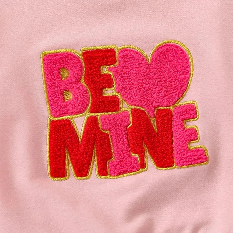 FOCUSNORM 0-24M Toddler Baby Girls Sweatshirt T Shirts Long Sleeve Crew Neck Embroidery Letters Fall Pullover Tops