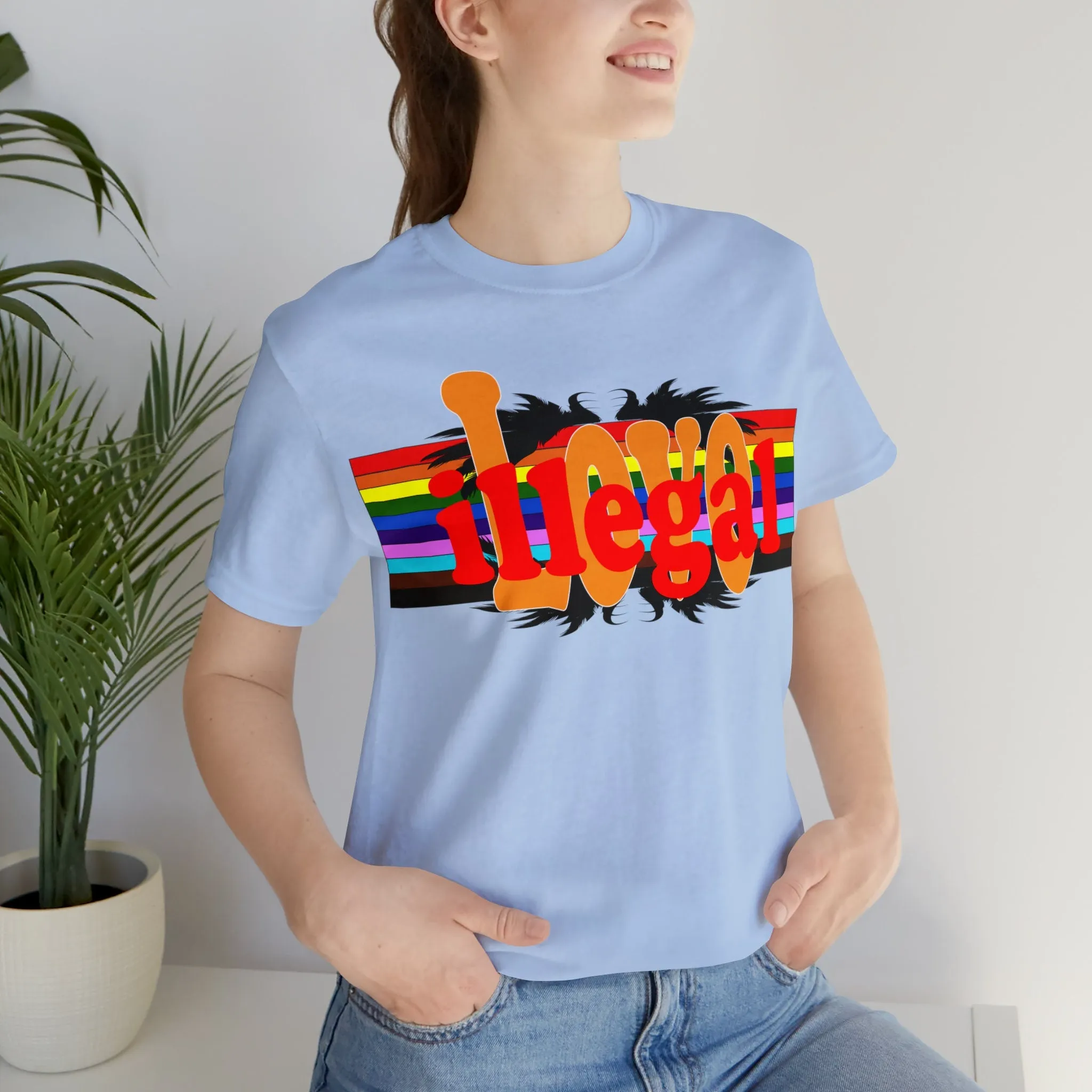 Illegal Love T-shirt Intimacy Unconfined Unlawful Unconfined Romantic T-shirt Relationships Forbidden Love
