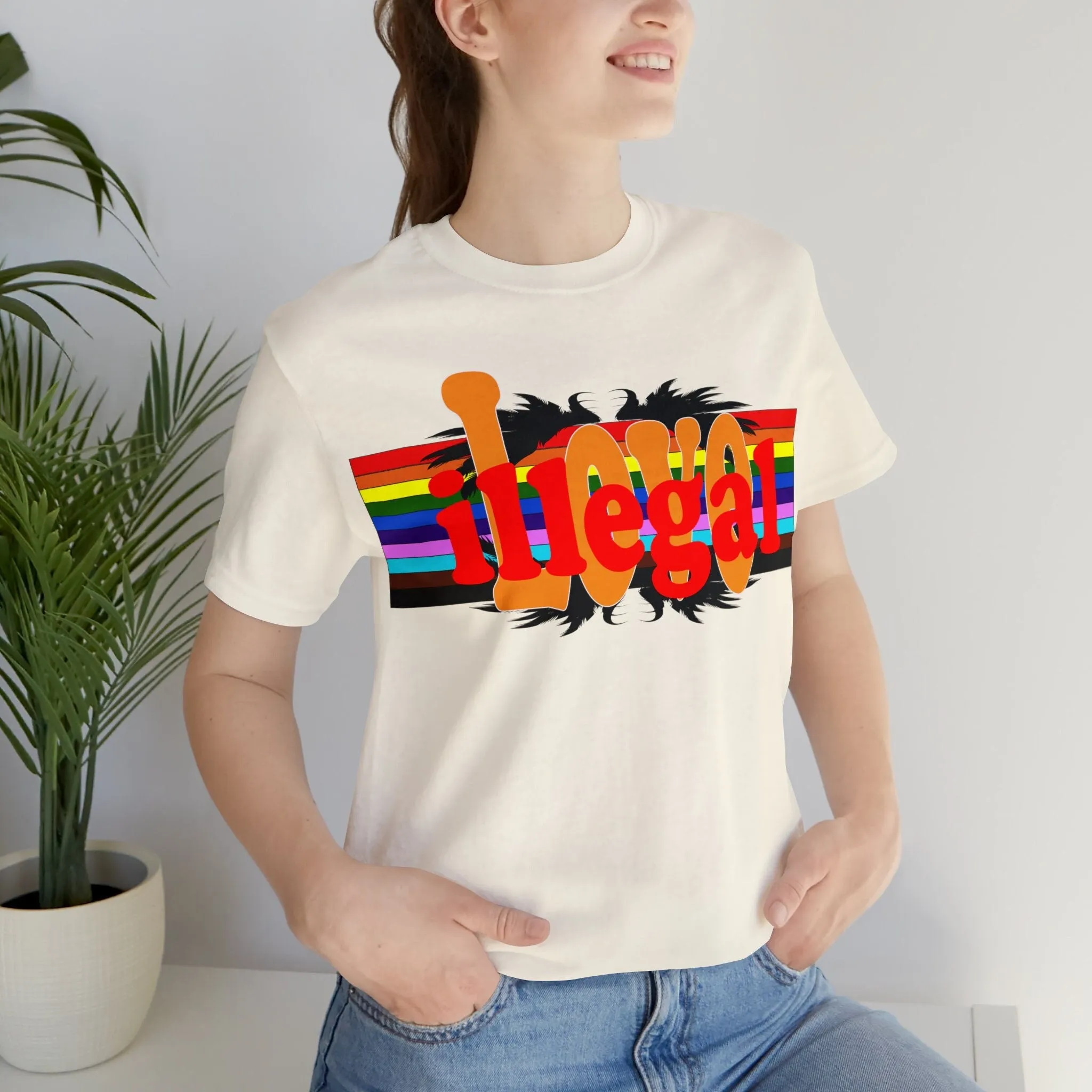 Illegal Love T-shirt Intimacy Unconfined Unlawful Unconfined Romantic T-shirt Relationships Forbidden Love