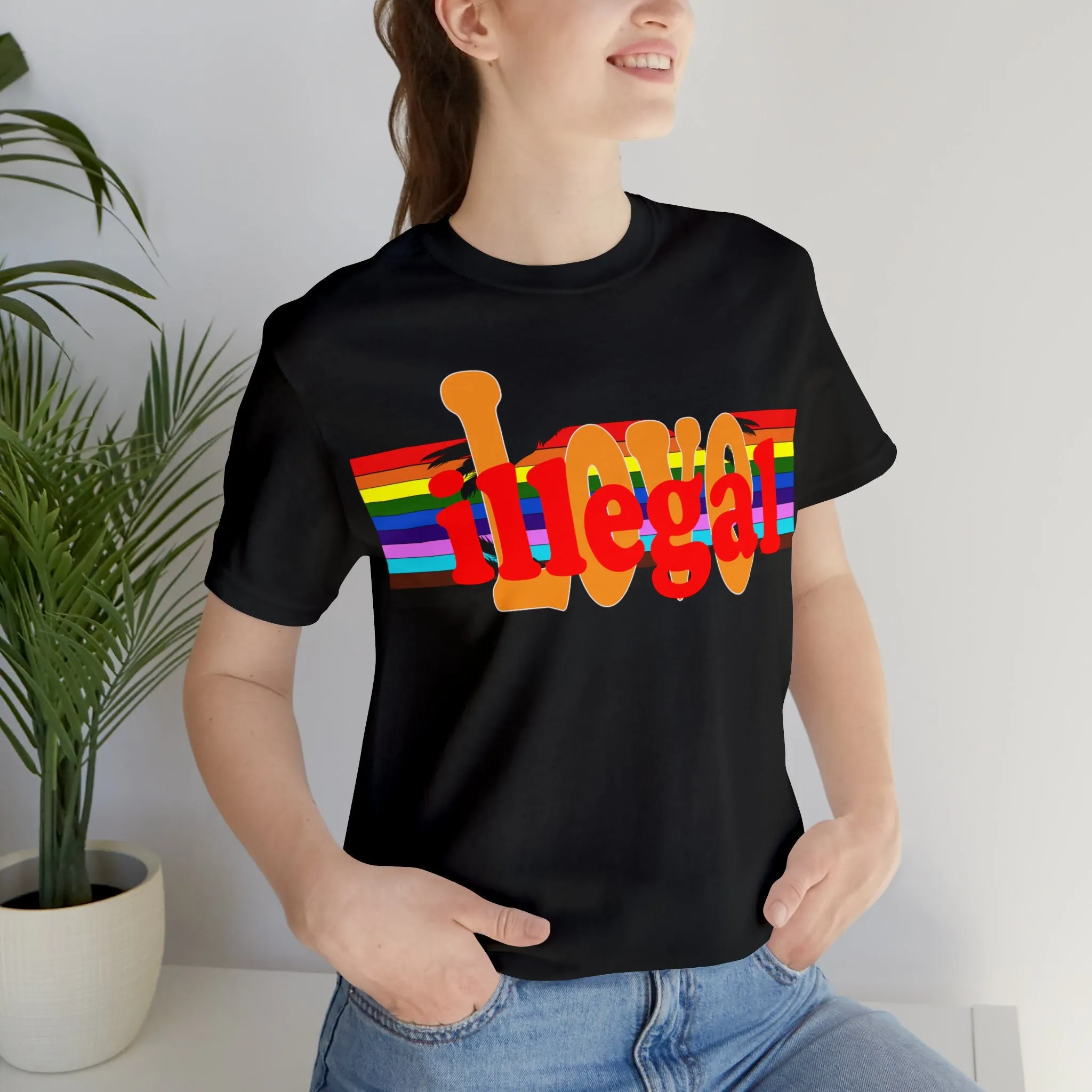 Illegal Love T-shirt Intimacy Unconfined Unlawful Unconfined Romantic T-shirt Relationships Forbidden Love