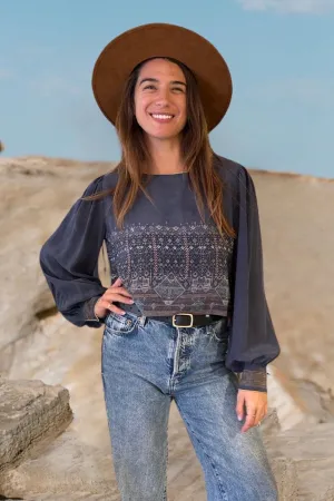 IRIS TOP SILK DUSK