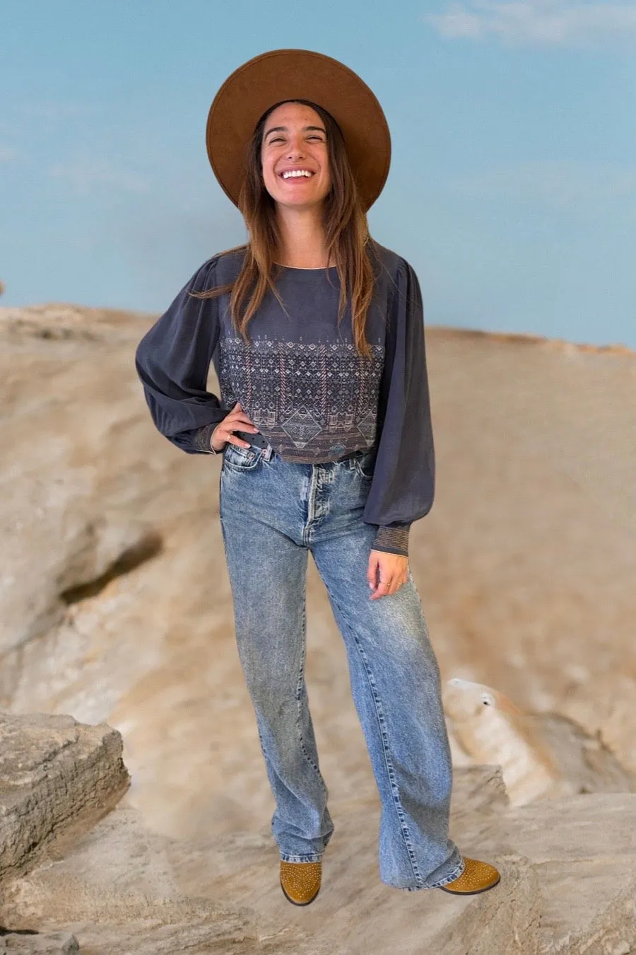 IRIS TOP SILK DUSK