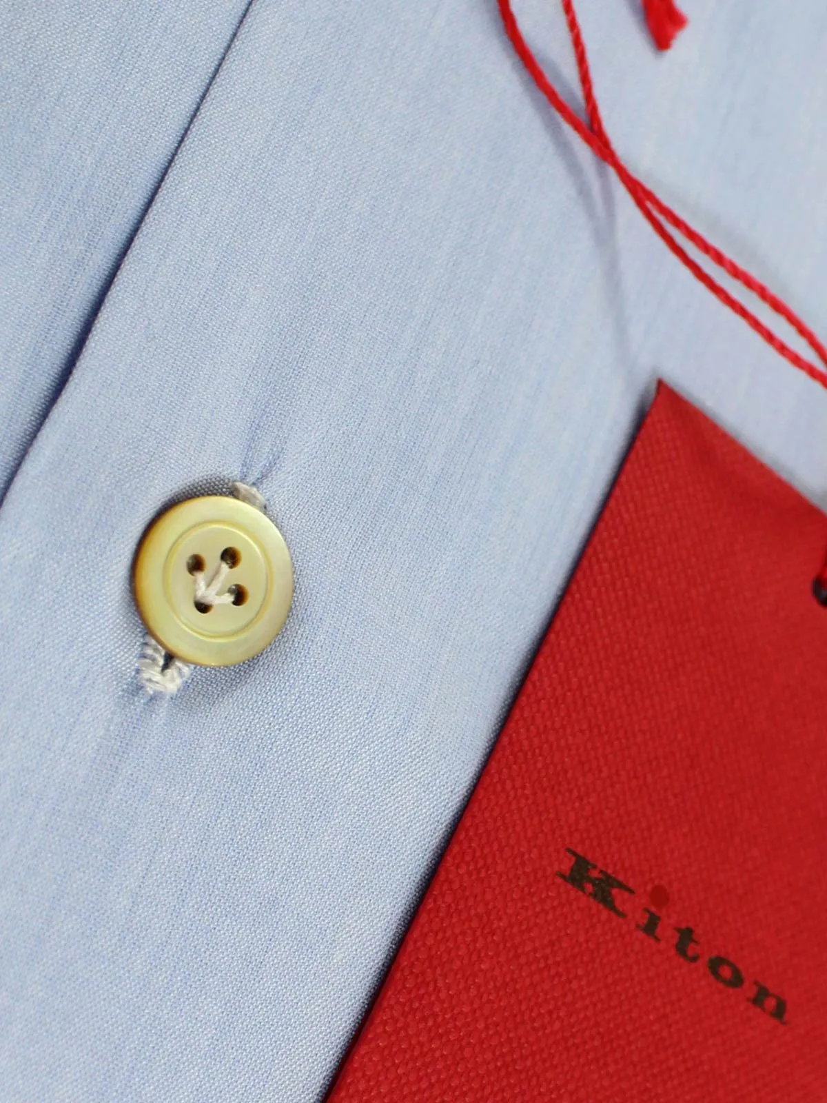 Kiton Dress Shirt Blue 39 - 15 1/2 SALE