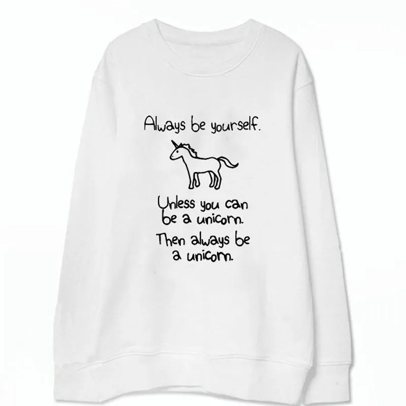 Letter and Animal Print Round Collar Long Sleeves Sweatshirt