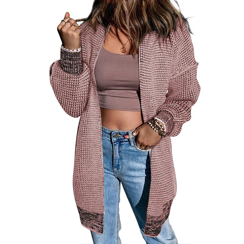 Loose Fit Buttonless Cardigan Knitwear
