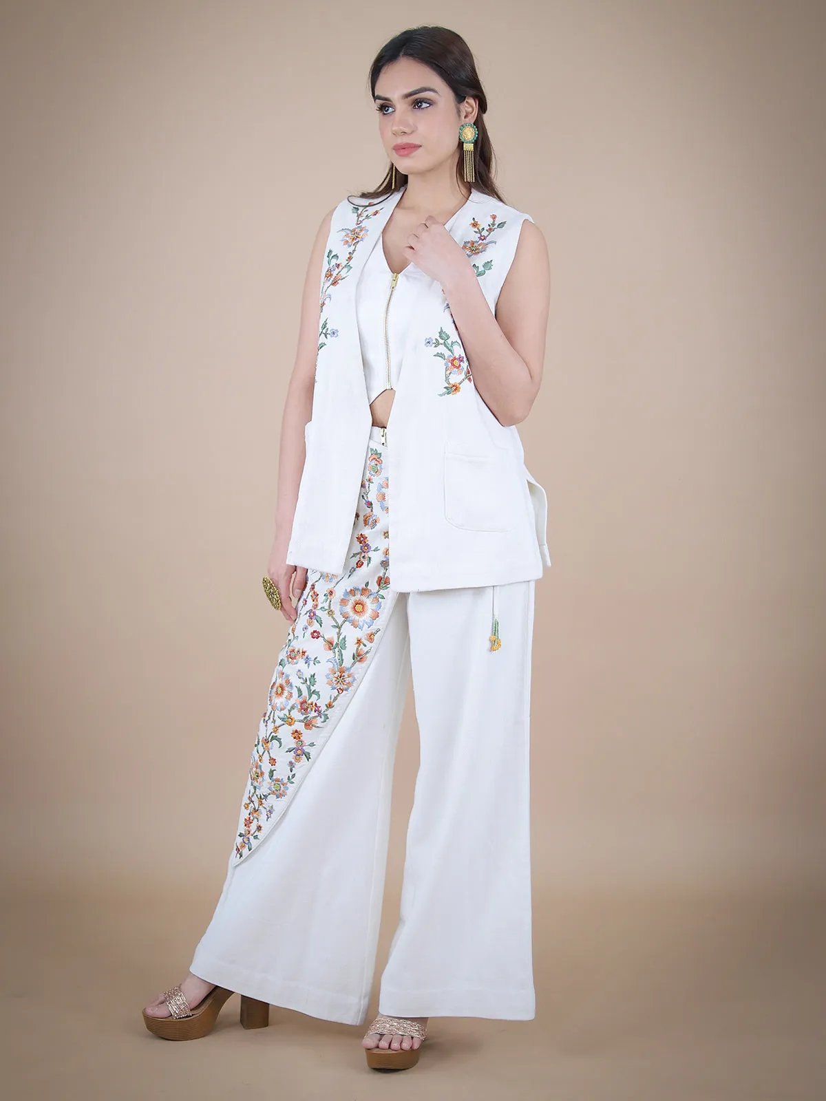 Marrakesh Embroidered Denim Jacket