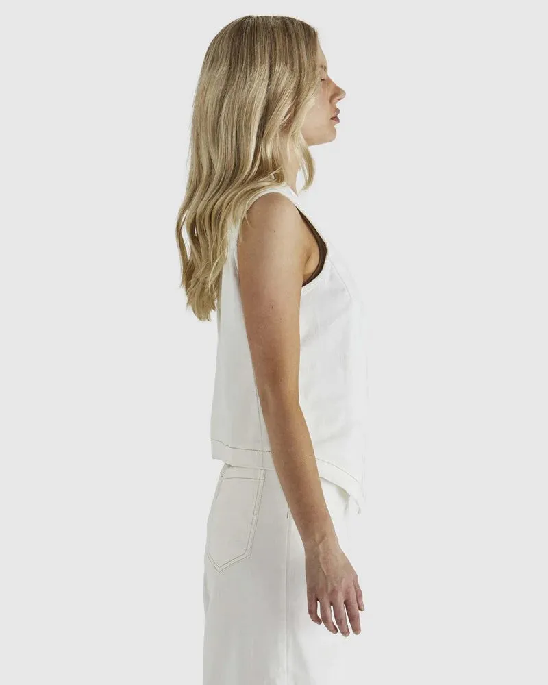Marza Vest - Bone White