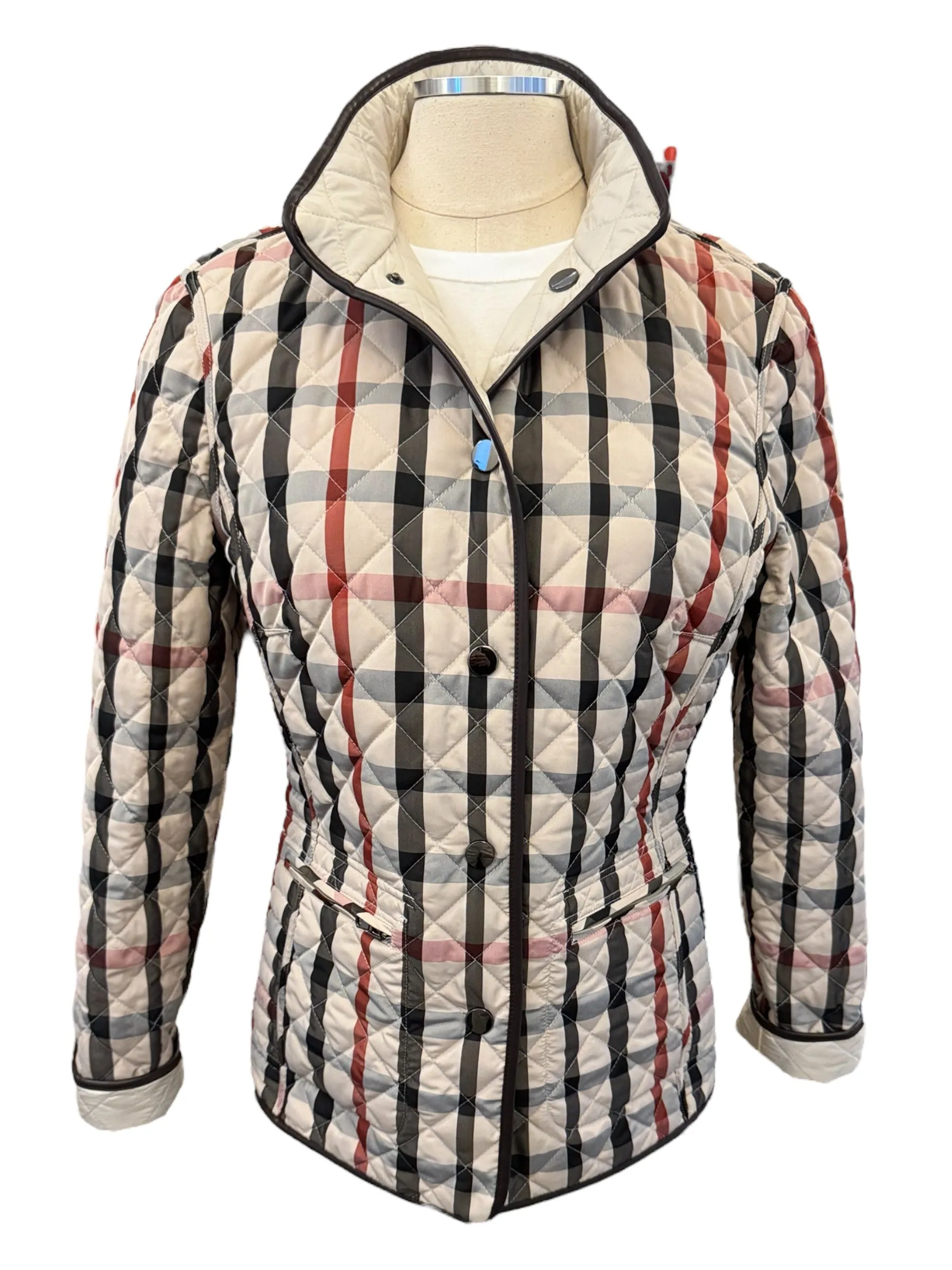 Maximilian Antonella Reversible Quilted Jacket Natural