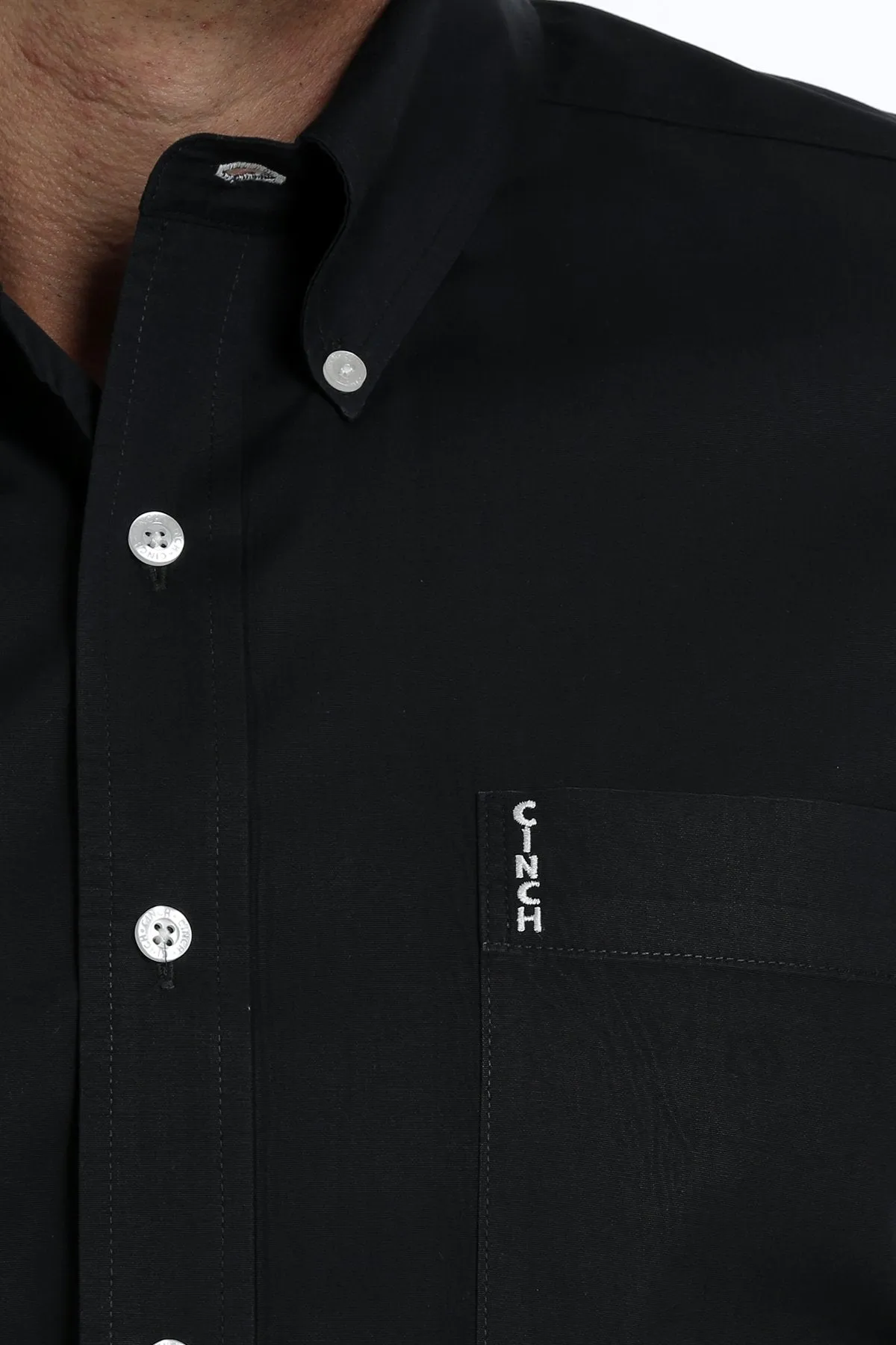 Men's Cinch Black Longsleeve Button Down