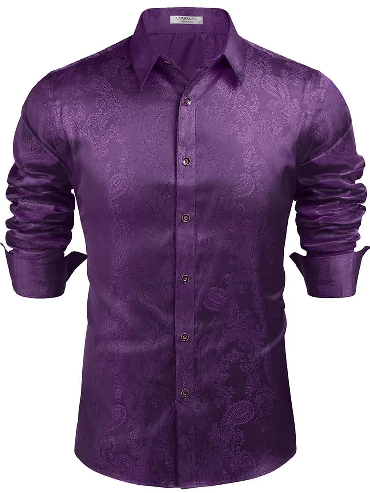 Modern Silk Stain Dress Shirts (US Only)