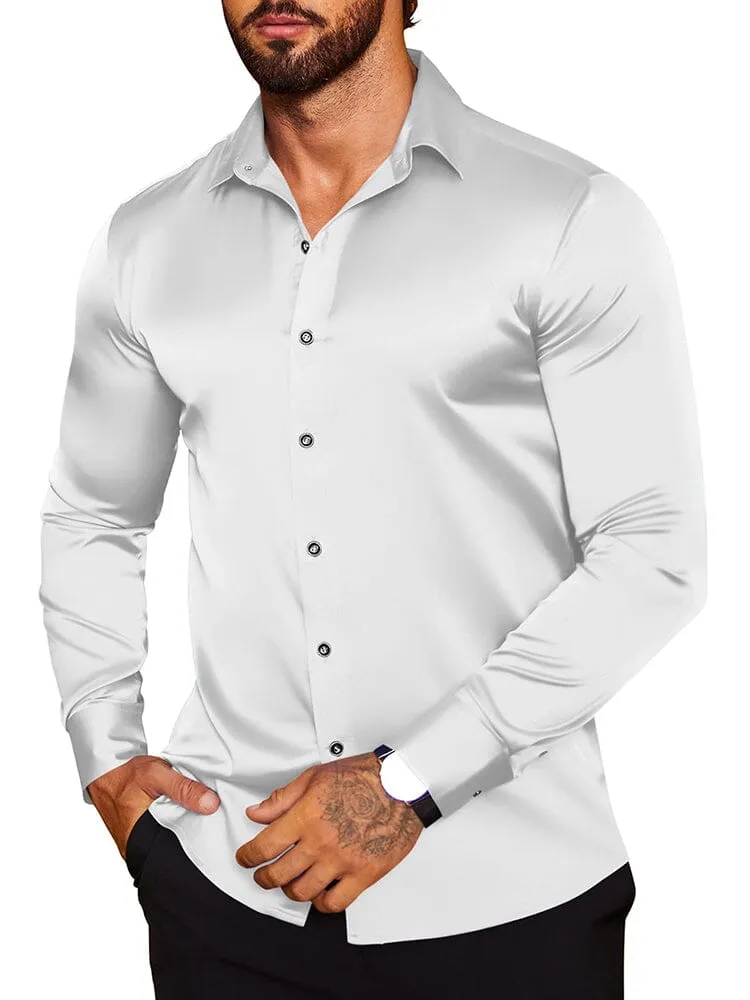Modern Silk Stain Dress Shirts (US Only)