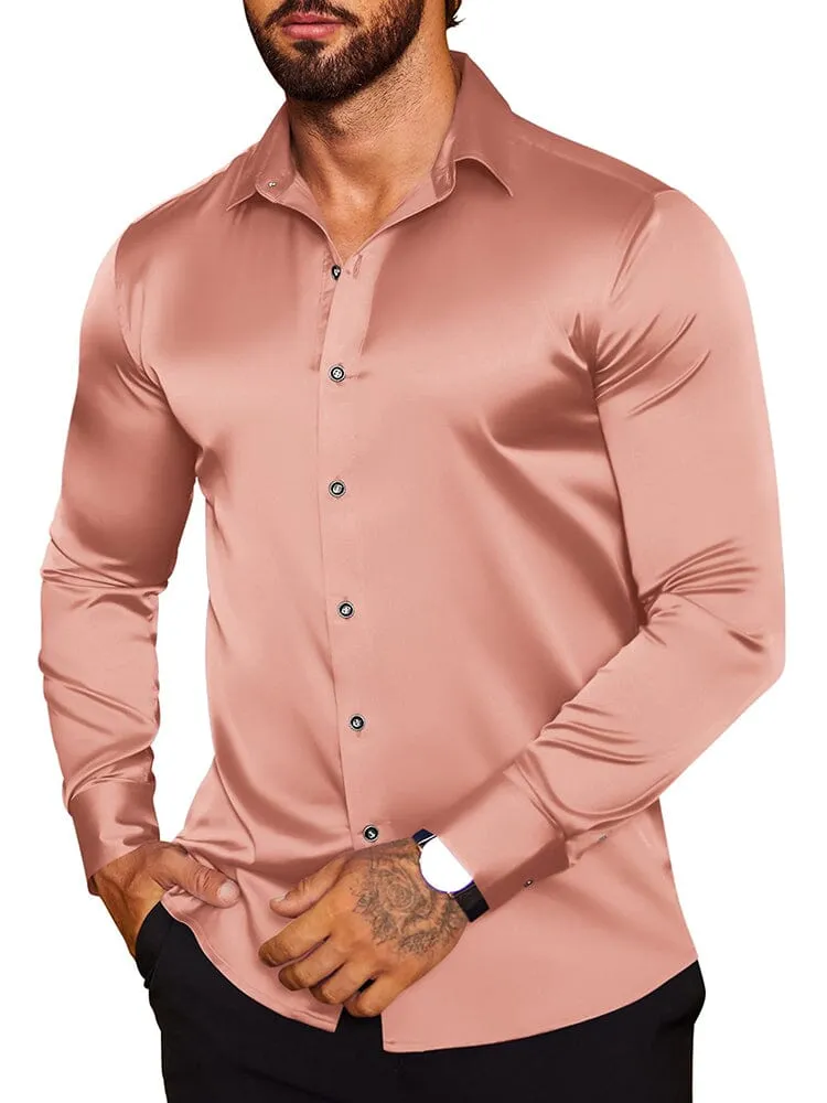 Modern Silk Stain Dress Shirts (US Only)