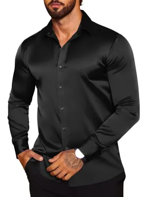 Modern Silk Stain Dress Shirts (US Only)
