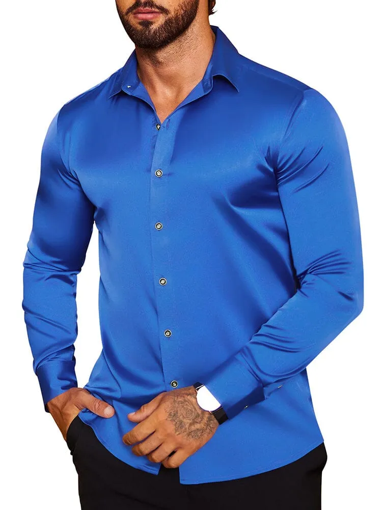 Modern Silk Stain Dress Shirts (US Only)