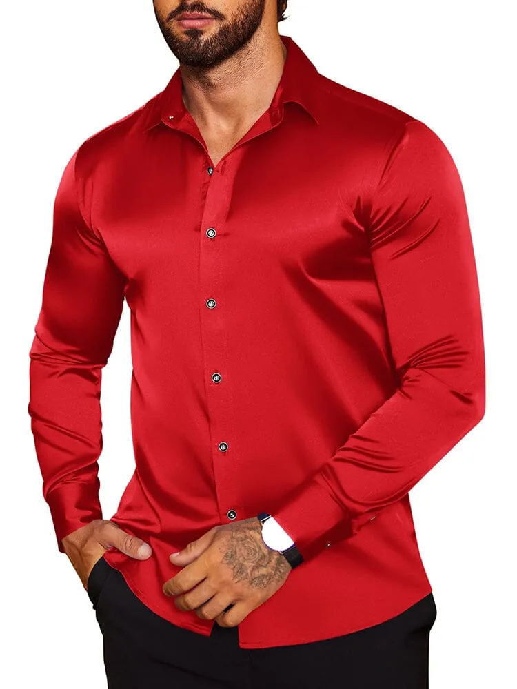 Modern Silk Stain Dress Shirts (US Only)