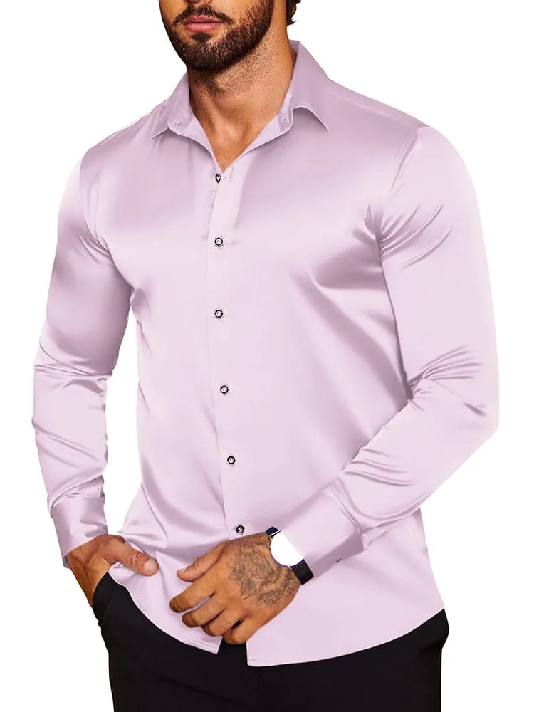 Modern Silk Stain Dress Shirts (US Only)