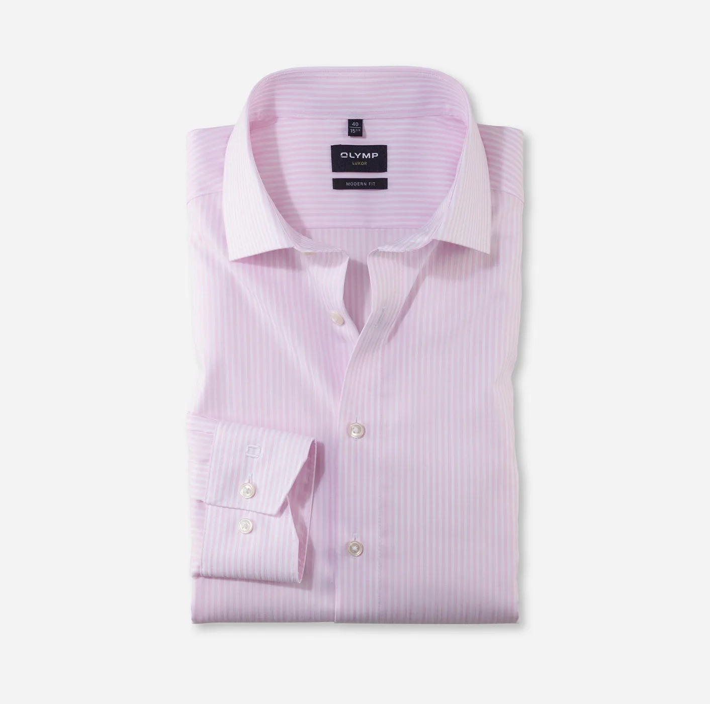 OLYMP -  Modern Fit, Light Rose Stripe