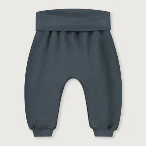 Pants Folded Waist Blue Grey