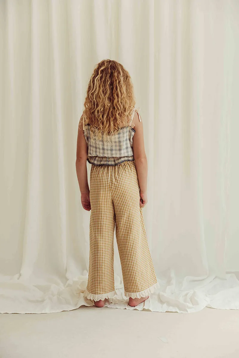 Pants Loulou Mustard Vichy