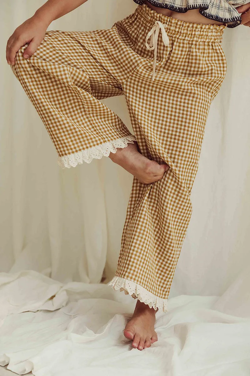 Pants Loulou Mustard Vichy
