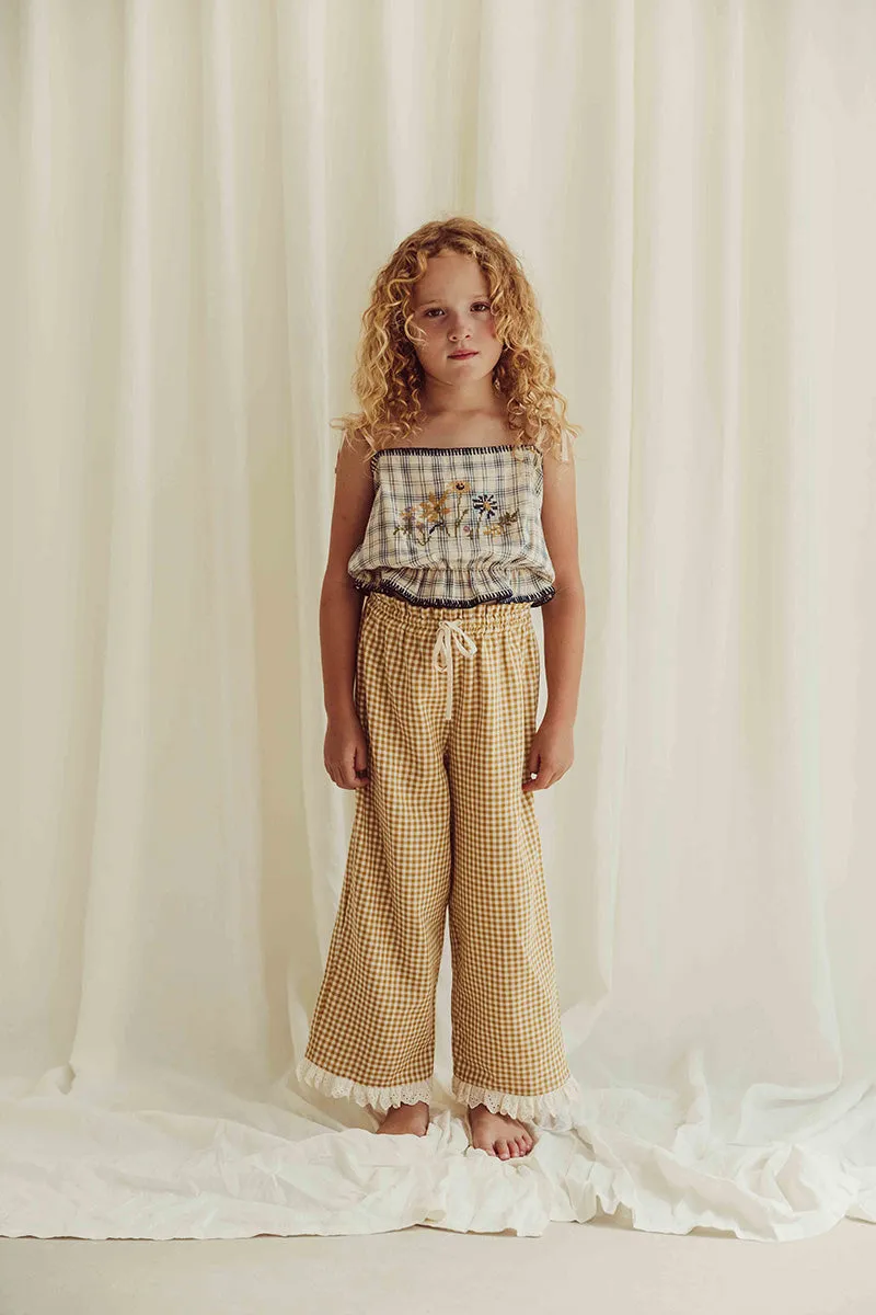 Pants Loulou Mustard Vichy